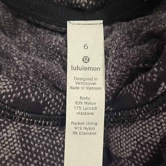 NWT Lululemon Runderful Long Sleeve Heritage Camo Jacquard Black Lunar r… - Picture 8 of 12